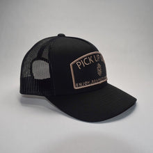 Load image into Gallery viewer, ENJOY RESPECT PROTECT / Trucker Hat: Black