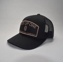 Load image into Gallery viewer, ENJOY RESPECT PROTECT / Trucker Hat: Black