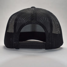 Load image into Gallery viewer, Leather Hand Patch / Trucker Hat: Black