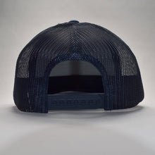 Load image into Gallery viewer, Leather Hand Patch / Trucker Hat: Navy