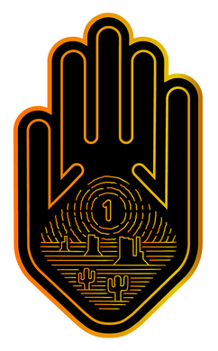 DESERT HAND Sticker